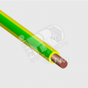 Провод силовой ПуВ 1х10 желто-зеленый ТРТС однопроволочный