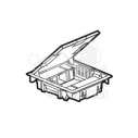 Коробка напольная 10м серая глубина 65мм с крышкой сталь (89620)
