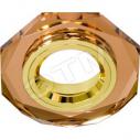 Светильник ИВО-50w 12в G5.3 золото/коричневый (8020 корич.)