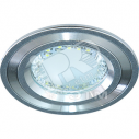 Светильник светодиодный ДВО-2.5Вт 24LED 6500K с лампой серебро (DL4747 сереб.)