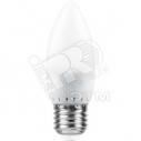 Лампа светодиодная LED 7вт E27 теплый матовая свеча (SBC3707)