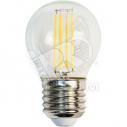 Лампа светодиодная LED 5вт Е27 белый шар FILAMENT (LB-61)