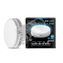 Лампа светодиодная LED 8вт GX53 белый таблетка Gauss (LD108008208)