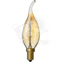 Лампа накаливания декоративная 40вт FC 230в Е14 винтаж (71952 NI-V)