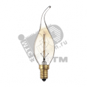 Лампа накаливания ЛОН 40Вт CA35 Е14 декоративный золотой (2858306)