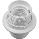 Патрон люстровый пластик с кольцом Е27 белый (71603 NLH-PL-R1)