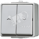 Выключатель для управления жалюзи для накладного монтажа IP44 (609VW)