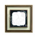 Династия Рамка 1 пост латунь античная белое стекло (1721-848-500)