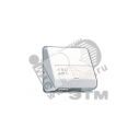 Корпус для разъемов различных типов компьютерных сетей с полем для надписи белый (CD554WW)