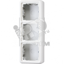 Коробка накладная с рамкой 3 поста белая (CD583AWW)