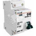 Выключатель автоматический дифференциальный (АВДТ) 1п+N 20А 30мА тип AC С 4.5кА ДИФ-102 (16004DEK)