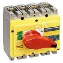 Выключатель-разъединитель INS250 4п красная рукоятка/желтая панель (31127)