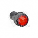 Кнопка красная SW2C-10D с подсветкой неон 1нз IP54 (sw2c-md-r)