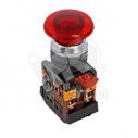Кнопка красная AELA-22 Гриб с подсветкой 220В NO+NC (pbn-aela-1r-220)