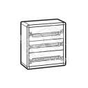 Шкаф распределительный с металлическим корпусом XL3 160 для модульного оборудования 3 рейки (20003)