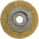 Корщетка-колесо желтая 125 мм (39065)