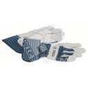 Перчатки защитные с вставками из бычьей кожи GL SL 10 (10 пар) (2607990105)