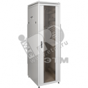 Шкаф сетевой 19' ITK LINEA N 42U 600х800мм стеклянная передняя дверь серый (LN35-42U68-G)