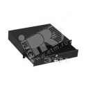 Ящик для документов 2U глубиной 360 мм с замком цвет черный (RAL 9004) (36501)