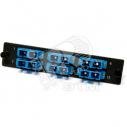Панель для FO-19B* с 12 LC адаптерами 12 волокон одномод OS1/OS2 120*32 мм адаптеры а синий blue (47738)