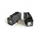 Вставка Keystone Jack проходной адаптер USB 2.0 (Type B) ROHS черная (251217)