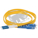 Шнур оптический коммутационный переходной (патч-корд) для одномодового кабеля (SM) 9/125 (OS2) LC/UPC-SC/UPC двойного исполнения (Duplex) LSZH 1м (FPC09-LCU-SCU-C2L-1M)