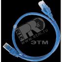Патч-корд (коммутационный шнур) ITK категория 5Е UTP 0.5м синий (PC03-C5EU-05M)