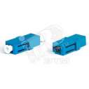 Проходной адаптер LC-LC SM (для одномодового кабеля) корпус пластмассовый simple* (синий) (23337)