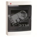 Щит распределительный навесной ЩРн-П-24з IP41 пластиковый прозрачная дверь с клеммным блоком