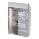 Щит распределительный встраиваемый ЩРв-п Mistral41 24М пластиковый прозрачная дверь с клеммами