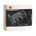 Щит распределительный навесной ЩРн-П-8з IP41 пластиковый прозрачная дверь с клеммным блоком (84908)