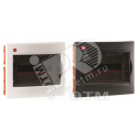 Щит распределительный встраиваемый ЩРв-П-12 IP41 пластиковый прозрачная дверь с клеммным блоком (81912)