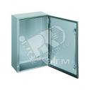 Шкаф со сплошной дверью 1000х800х300мм нержавеющая сталь (NSYS3X10830H)