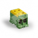 Блок клеммный распределительный желто-зеленый Al/Cu 35-150мм.кв 4 подключения