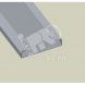 Лоток глухой 60x200 ПВХ-М1 серый RAL7030 (66201)