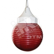 Светильник НСП-03-60-001 (Кольца) IP54 красный/основание белое (1005550263)