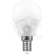 Лампа светодиодная LED 7вт Е14 теплый матовый шар (SBG4507)