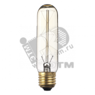 Лампа накаливания ЛОН 40Вт T30 Е27 декоративный золотой (2858313)