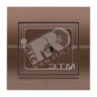 DERIY Розетка ТВ оконечная светло-коричневая металлик (702-3131-130)