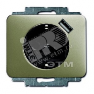 ALPHA Розетка USB со шторками палладий безвинтовые клеммы (2011-0-6190)