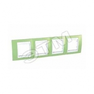 UNICA-Хамелеон Рамка 4 поста зеленое яблоко/белый (MGU6.008.863)