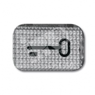 Линза прозрачная с символом ключ (1714-0-0237)