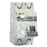 Выключатель автоматический дифференциальный АД-32 2п 63А 100мА С EKF PROxima (DA32-63-100-pro)