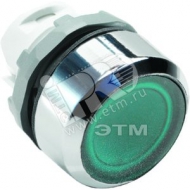 Кнопка зеленая без фиксации MP1-21G низкая с подсветкой (1SFA611100R2102)