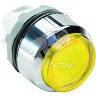 Кнопка MP3-21Y желт.выступ. с подсветкой (1SFA611102R2103)