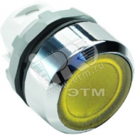 Кнопка желтая без фиксации MP1-21Y низкая с подсветкой (1SFA611100R2103)
