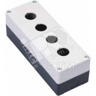 Пост кнопочный с кабельным вводом для устройств сигнализации и управления Ф22 4 места КП-101 белый