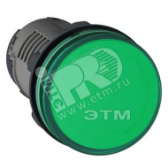 Лампа сигнальная LED АС220В зеленая (XB7EVM3LC)