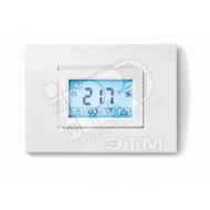 Термостат комнатный сенсорный экран питание 3В DС 1СО 5А монтаж на стену белый (1T5190030000)
