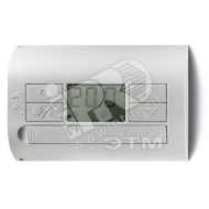 Термостат комнатный питание 3В DС 1СО 5А монтаж на стену кнопки вкл/выкл лето/зима дисплей титановый (1T3190032200)